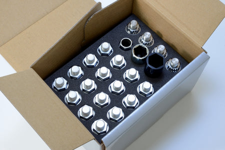 Farbige Radmuttern für Felgen