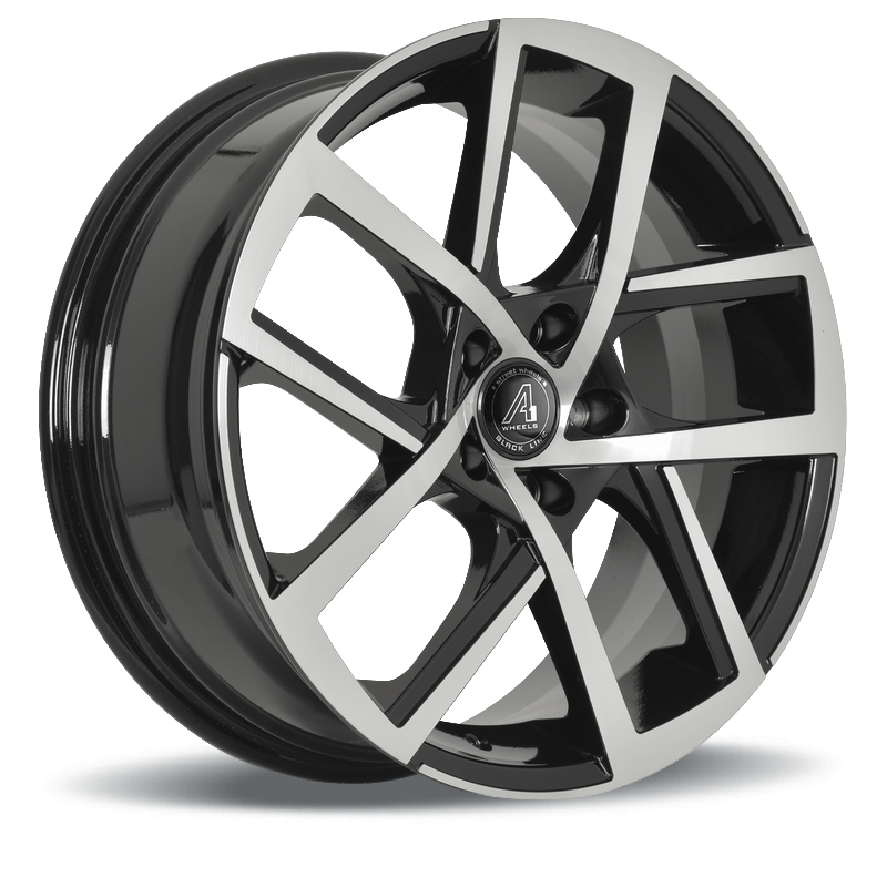 A1 Wheels Spark - gloss black, face polished