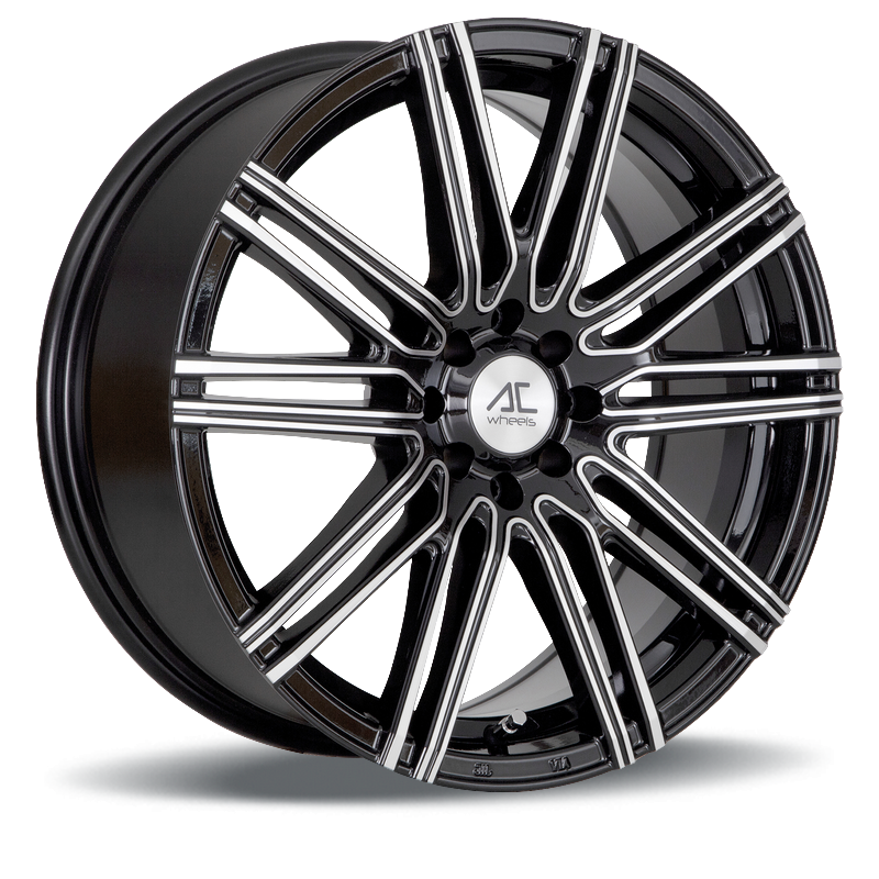 AC Wheels Volt - 7.0x17 ET35 4x100 / 4x108 - dark shiny black, face polished