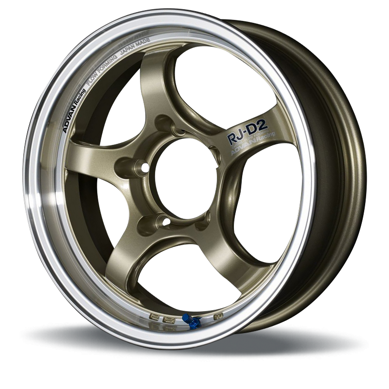 Felgen ADVAN Racing RJ-D2 gold poliert