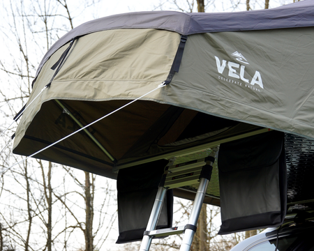 Vela Dachzelt Pro SRT160 überdachter Einstieg.