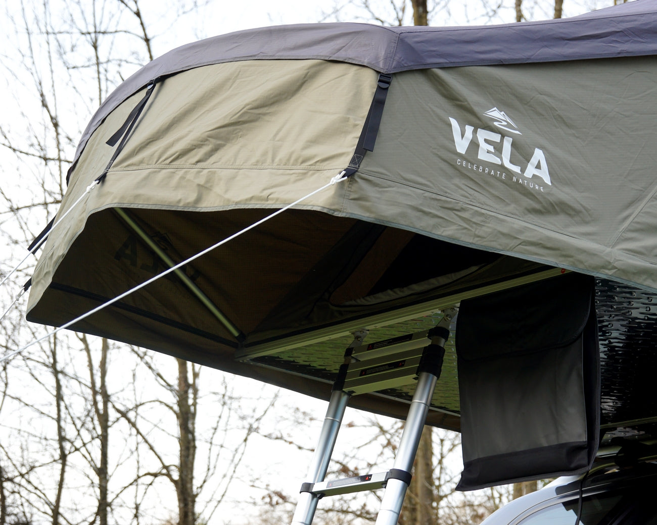 Vela Dachzelt Pro SRT160 überdachter Einstieg.