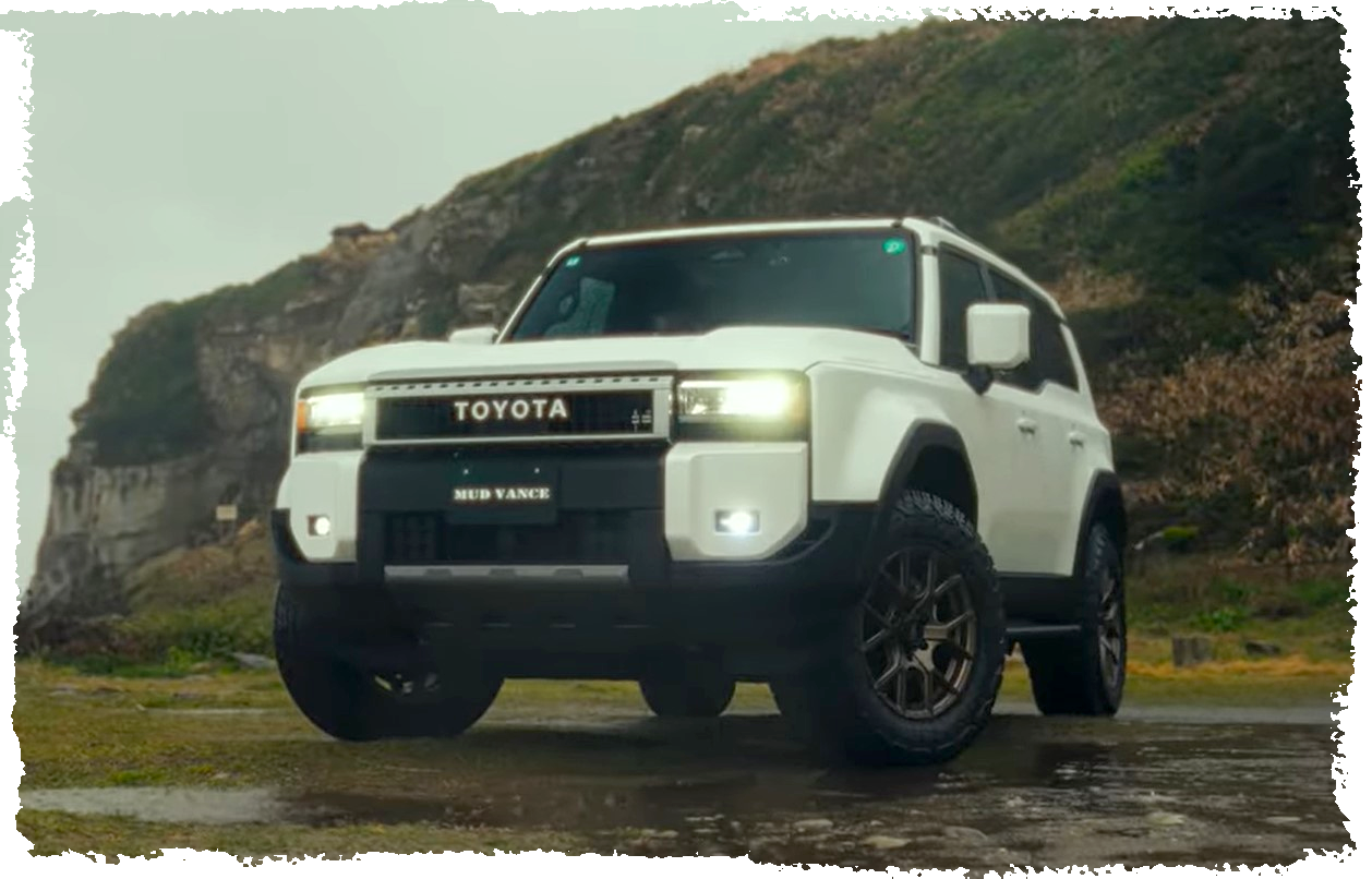 Kompletträder und Felgen WEDS Adventure Mud Vance SD an einem Toyota Land Cruiser Auto.